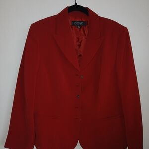 Kasper Women's Vibrant Red Suit Jacket